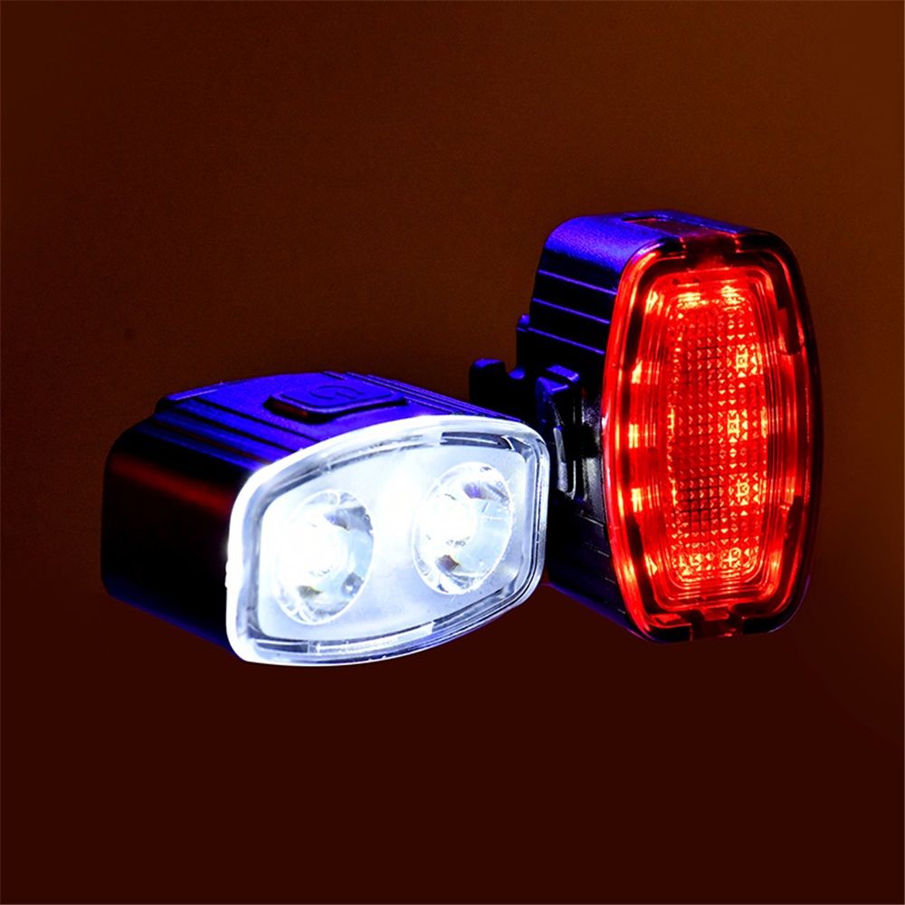 Bike Light Set Rechargeable Headlight Taillight Waterproof Road Mountain