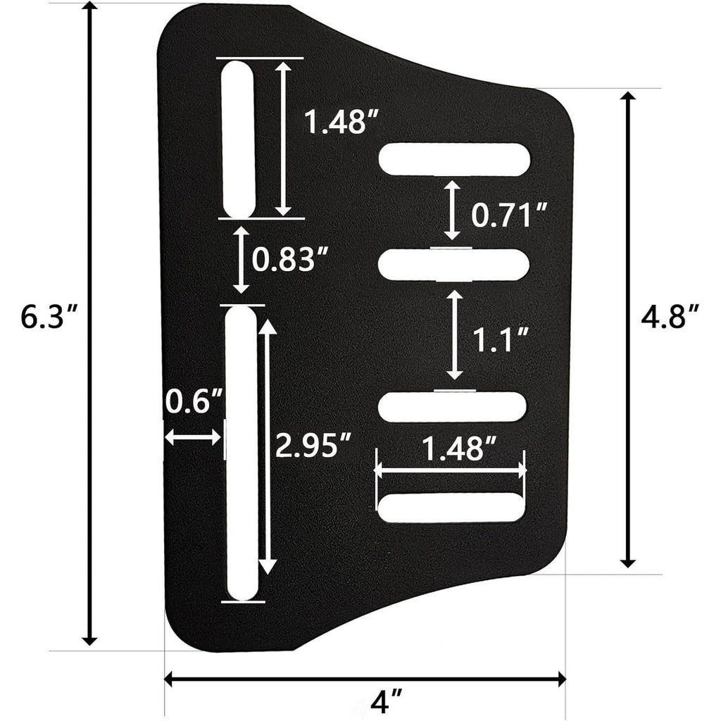 Bed Frame Brackets Adapter, Headboard Brackets for Metal Bed Frame,Headboard Attachment Kit,2Pcs Queen Bed Modification Plate