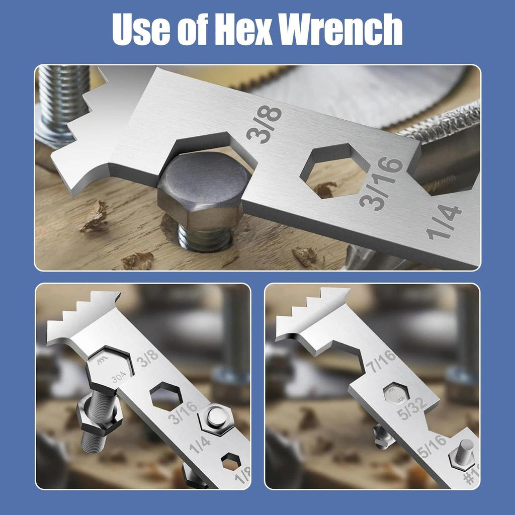 2-in-1 Paver Removal Tool with Hex Wrench, 2 Pcs Set Paver Puller Tool with Double Joint Scraper, Micro-Tooth Groove & Non-Slip Handle for Removing Pavers, Bricks, Blocks & Tightening Hex Nuts