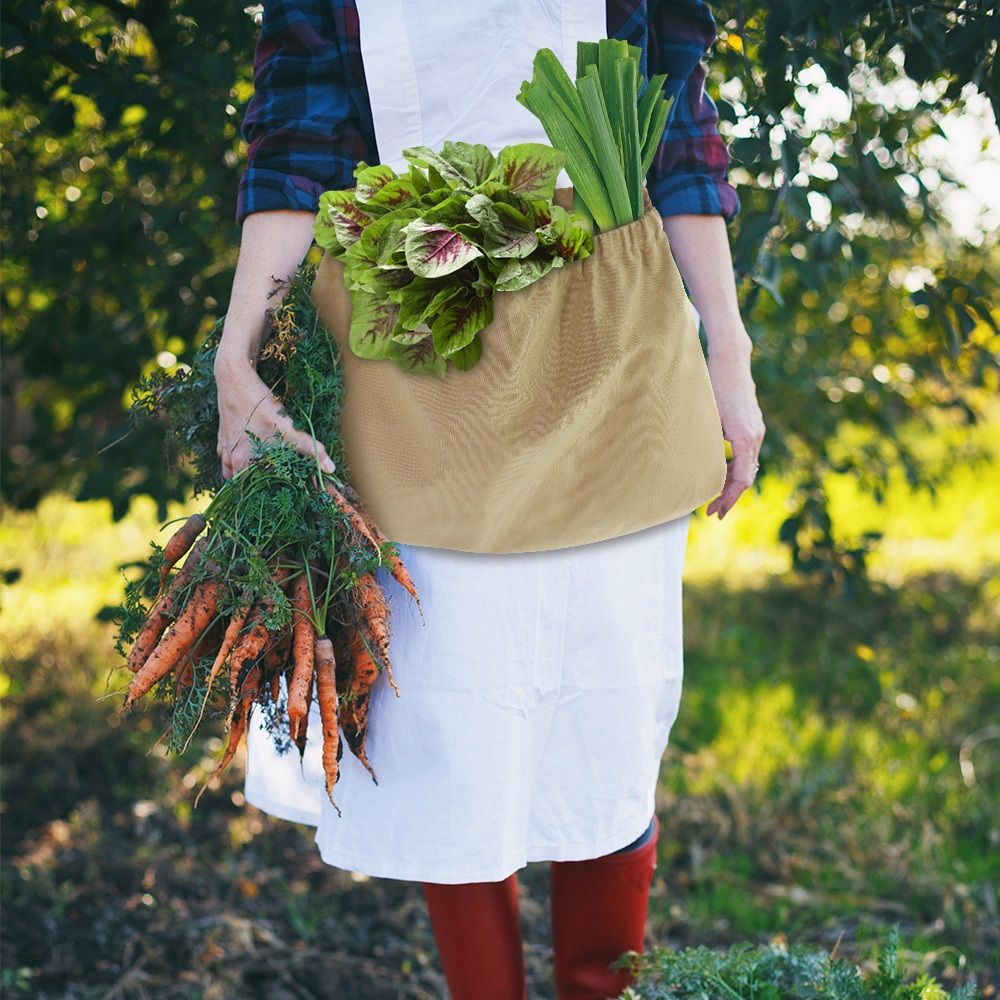 Harvest & Weeding Waist Apron with Pockets | Berry Picker/Garden Apron/Foraging Bag for Harvest - Vegetables, Fruits