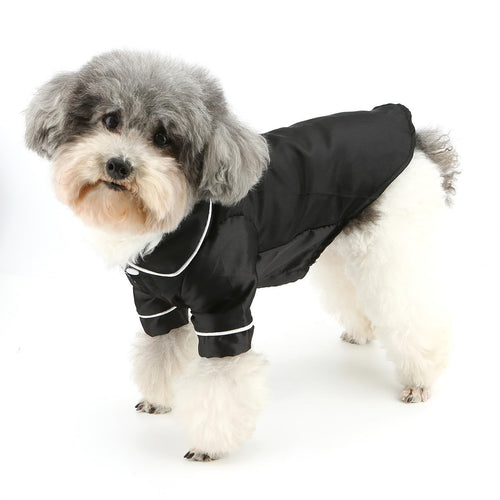 2 pack Soft Sleepwear for Small Dogs Cats Lapel Doggie Loungewear Lightweight Breathable Puppy Pajamas Two-Legged Pet Shirt Clothes Apparel Button Up,Black,L