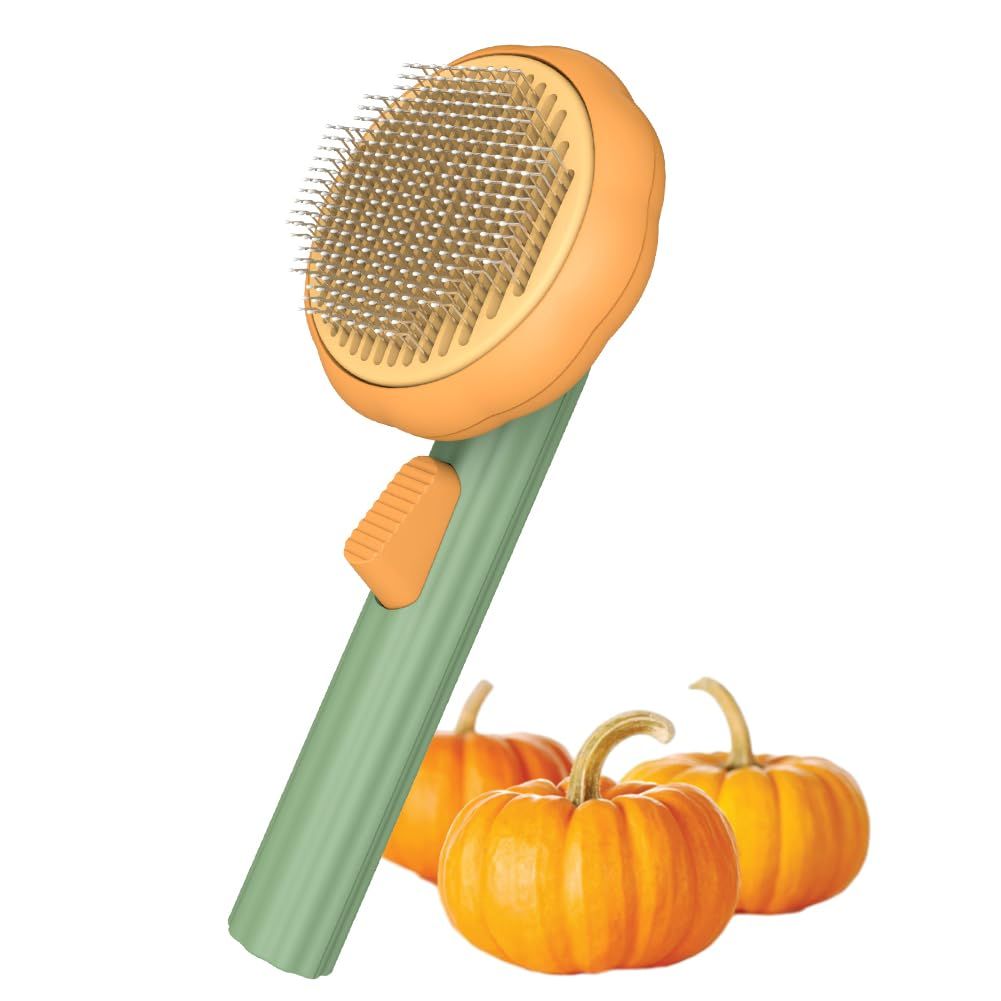 Cat Brush Dog Brush with Release Button for Shedding, Self Cleaning Cat Comb Hair Brush for Indoor Cats, Dog Deshedding Brush Grooming Kit, Pet Supplies Hair Remover Tool
