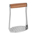 Heavy Duty Potato Masher With Horizontal Handle | Versatile Food Masher For Vegetable | Made of Durable Stainless Steel | Silver