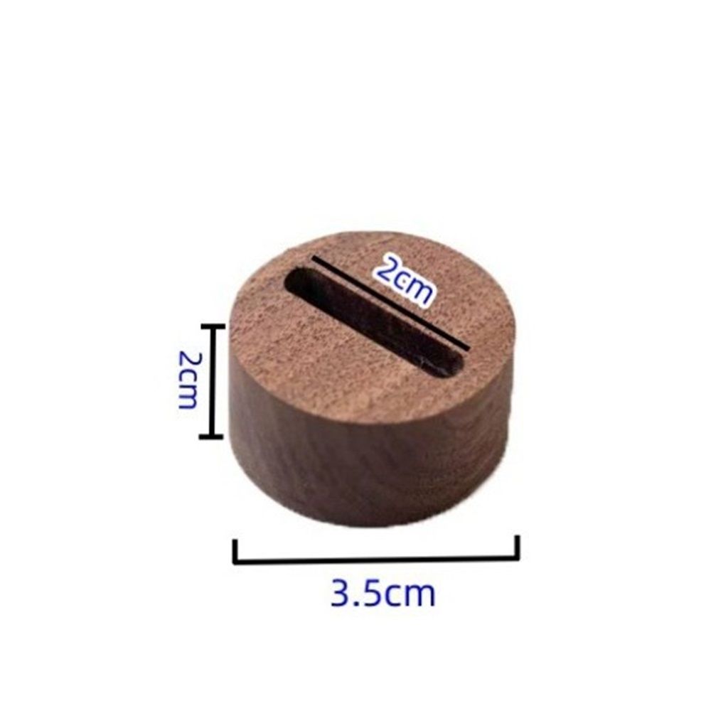 6 pcs Wood Jewelry Ring Storage organizers, Retail ring display slot stand, Small walnut Jewelry ring holder tray for Girl Woman Room Decoration【Walnut-Round 6pcs,does not include a ring】