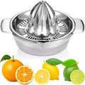 Citrus Juicer for Orange, Lemon, Grapefruit, Lime,Stainless Steel, Store and Clean,Dishwasher Safe（silvery）