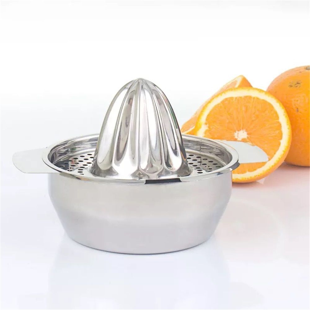 Citrus Juicer for Orange, Lemon, Grapefruit, Lime,Stainless Steel, Store and Clean,Dishwasher Safe（silvery）