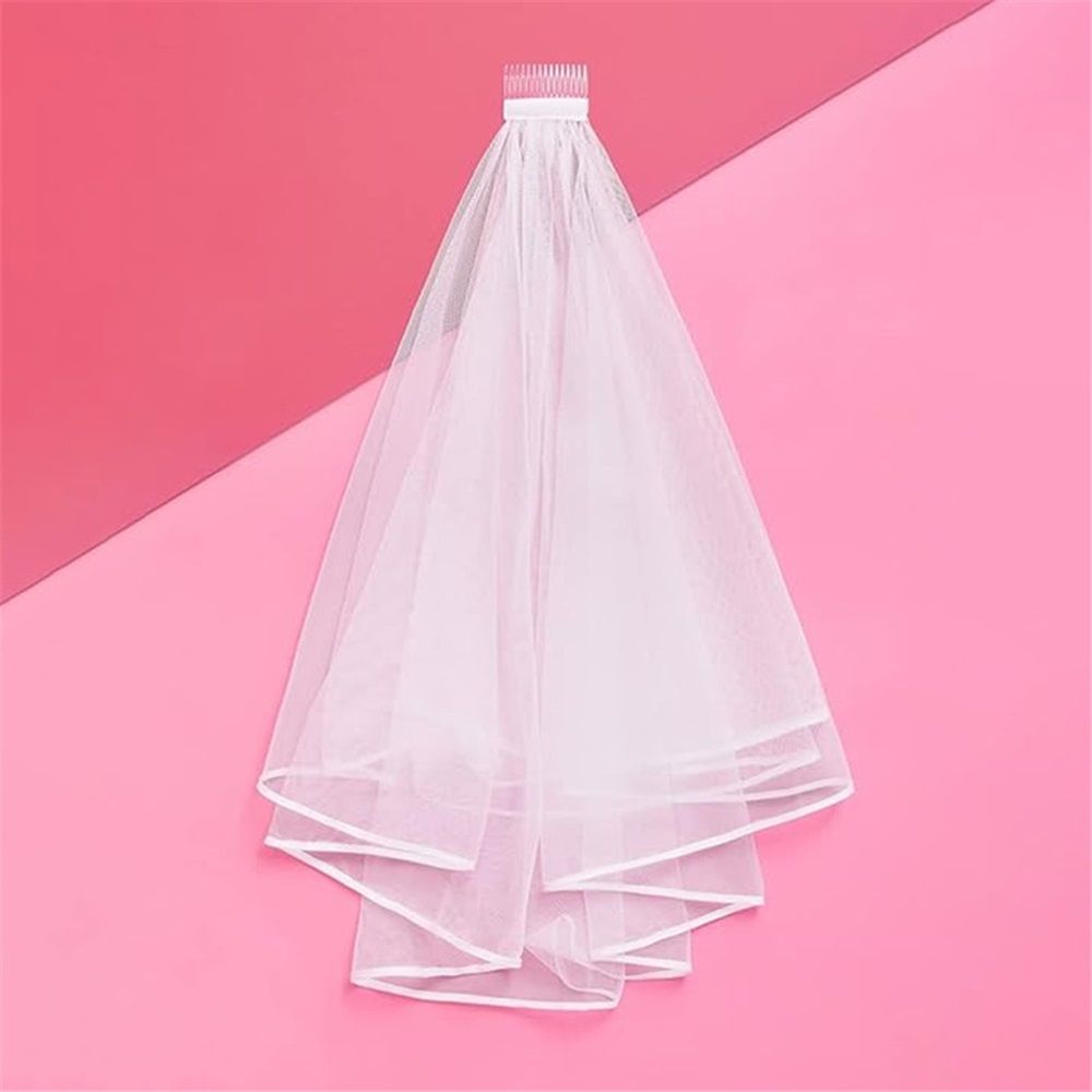 2 pack Wedding Veil,Bridal Veil,Veils for Women Wedding, White Bridal Veils with Comb,Tulle Veils for Brides