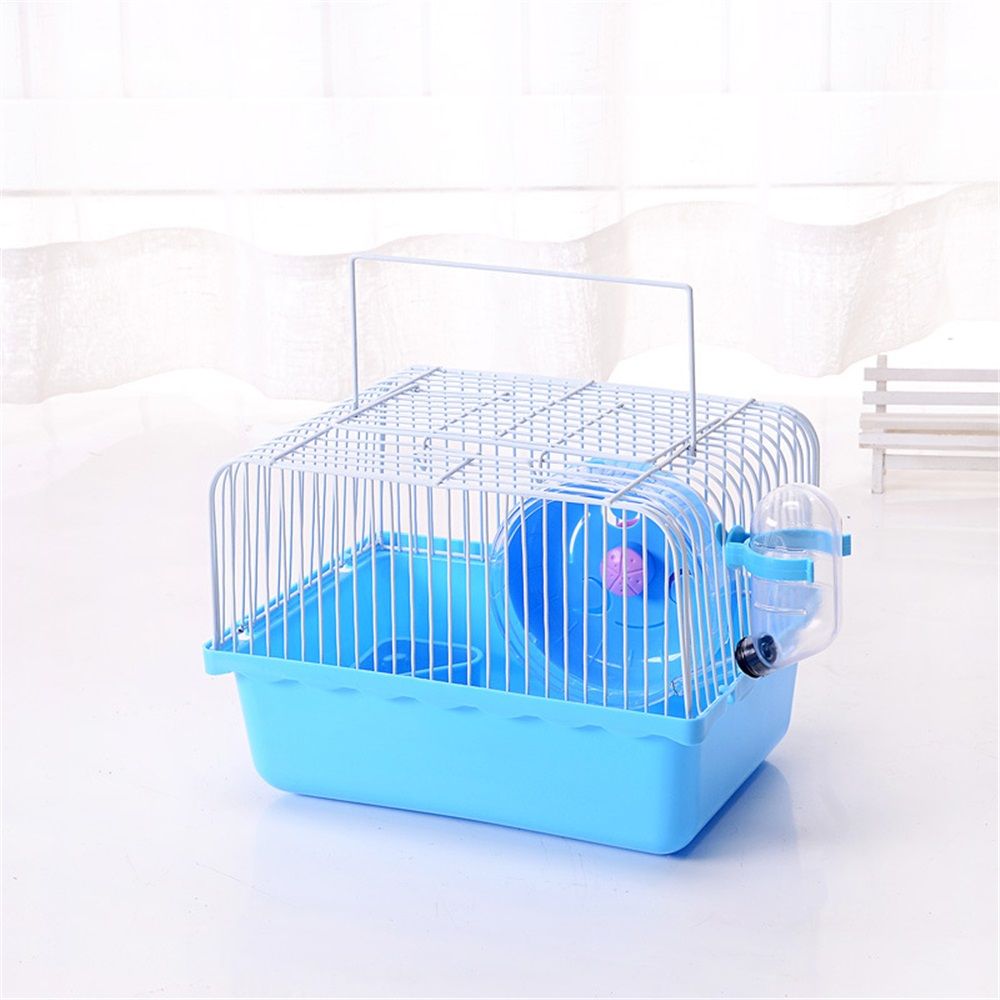 Small Hamster Cage, Hamster Travel Carrier, Travel Cage, Portable, Hand-held, Breathable, Easy to Clean Carry, for Short Trip, Visit to The Pet Clinic, for Small Size Hamsters, blue