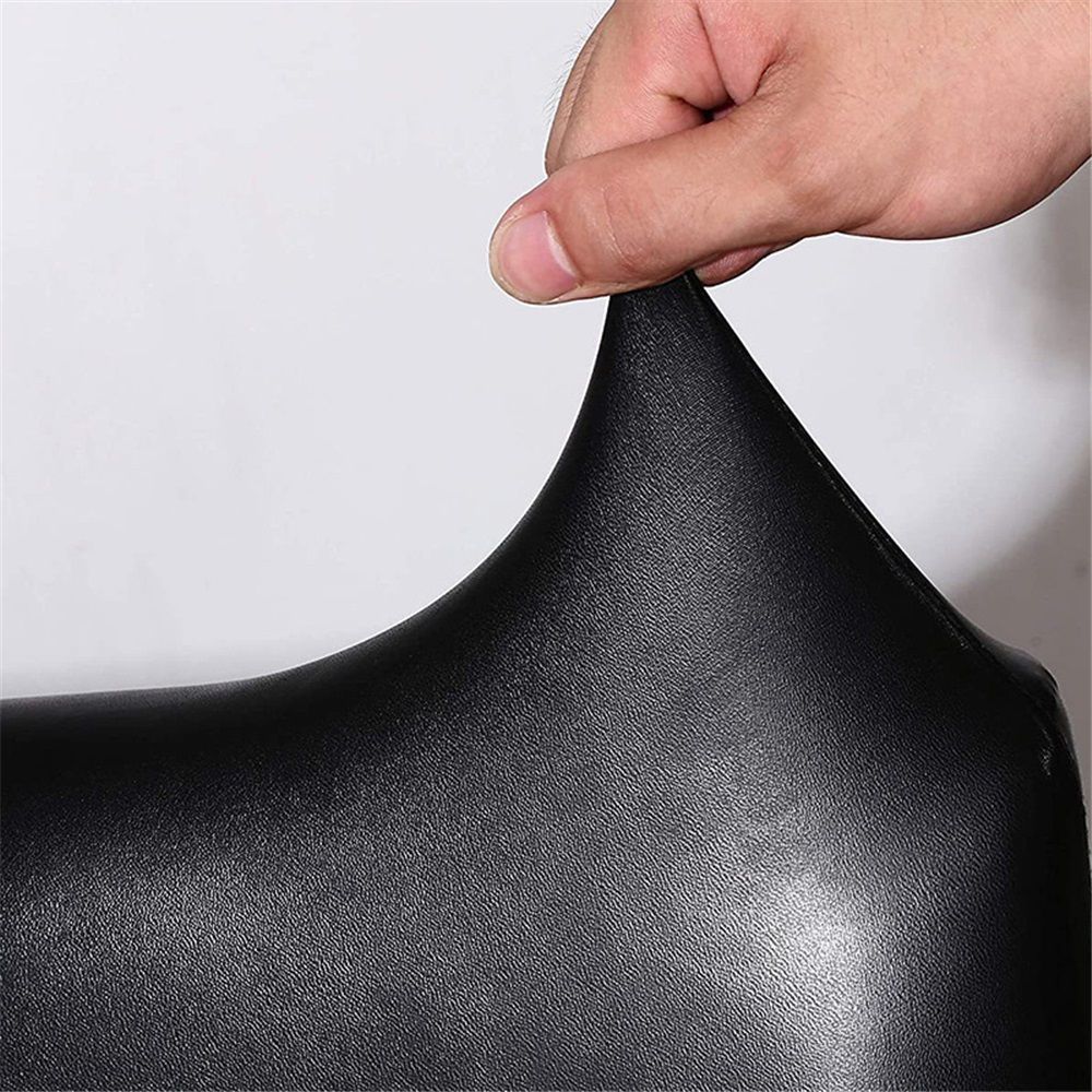Massage Table Cover PU Spa Bed Covers, Lash Bed Protective Cover Fitted, Esthetician Accessories, Waterproof & Oilproof & Reusable & Elastic (Black)Only bed cover