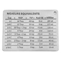 2 pack Magnetic Kitchen Conversion Chart Endurance Stainless Steel Refrigerator Magnet Magnetic Kitchen Measurement Conversion Chart for Cups Tablespoons Teaspoons Fluid Oz Milliliters