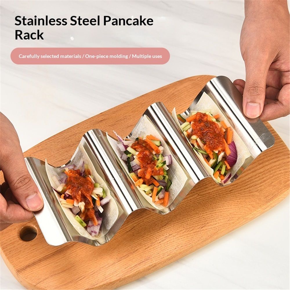 Holders 4 Packs - Stainless Steel Stand Rack Tray Style, Oven Safe for Baking, Dishwasher and Grill Safe