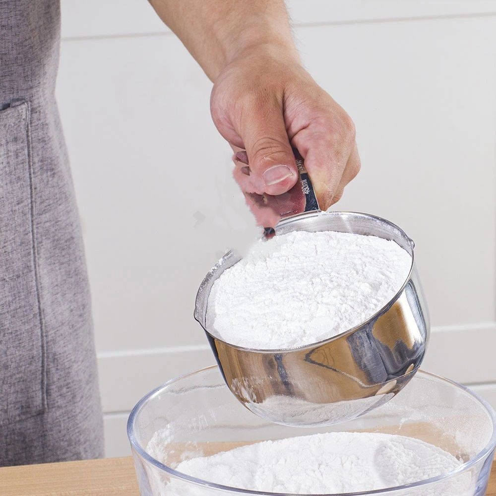 1PCS 2Cup (480ml, 16oz) Single Measuring Cup, Stainless Steel Measure Scoop, Metric and US Measurement, Dishwasher Safe
