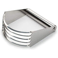 Dough Blender, Stainless Steel,Top Professional Pastry Cutter with Heavy Duty Blades, Medium Size, silvery