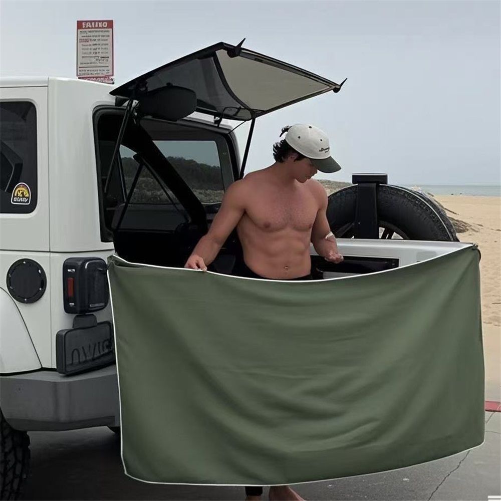 Magnetic Bath Towel Oversized Quick-Dry Microfiber Towel with Magnetic Closure, Super Absorbent & Sand-Resistant for Beach, Pool, Travel, Gym & Camping 75"x30"