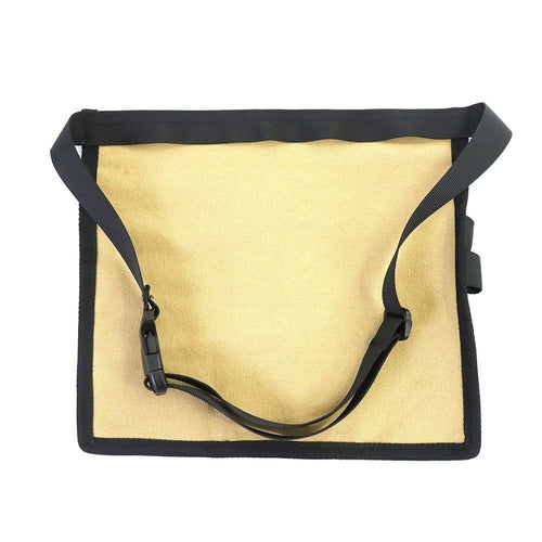 5-Pocket Single Side Tool Belt Pouch/Work Apron, Durable Oxford cloth Construction, Adjustable Belt（Khaki gray）