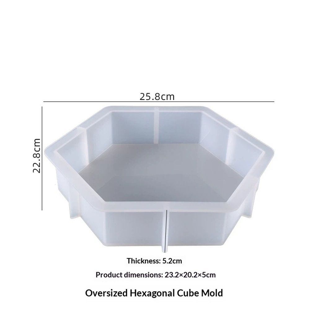 Large Resin Silicone Mould Hexagon Silicone Mold Epoxy Resin Crystals Silicone Moulds for Flowers Preservation, Resin Casting, DIY Wedding, Home Decoration