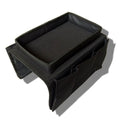 Sofa Armrest Organizer with Cup Holder Tray Chair Arm TV Remote Holder for Recliner Couch Armchair Caddy Bedside Storage Pockets Bag for Cellphone Tablet Book Magazines Drinks Pouch（black）