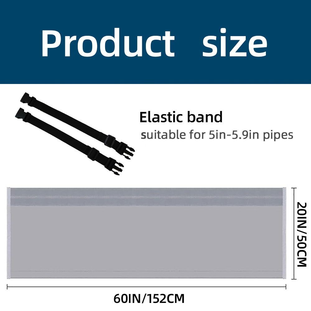 Air Conditioner Hose Cover Wrap - AC Hose Duct Vent Cover Sleeve Insulated Cover for Portable AC for 5" & 5.9" Diameter Exhaust Hoses Tube