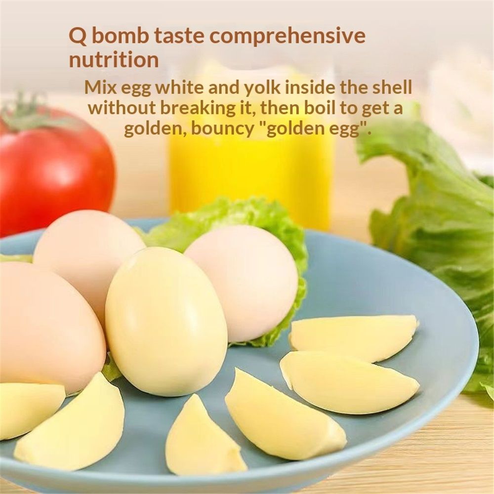 Egg Scrambler Shaker, Egg Spinner for Boiled Golden Eggs, Hand Crank Manual Egg Yolk White Mixer with Pulling Rope，Whisk Hand Powered Golden Egg Mak