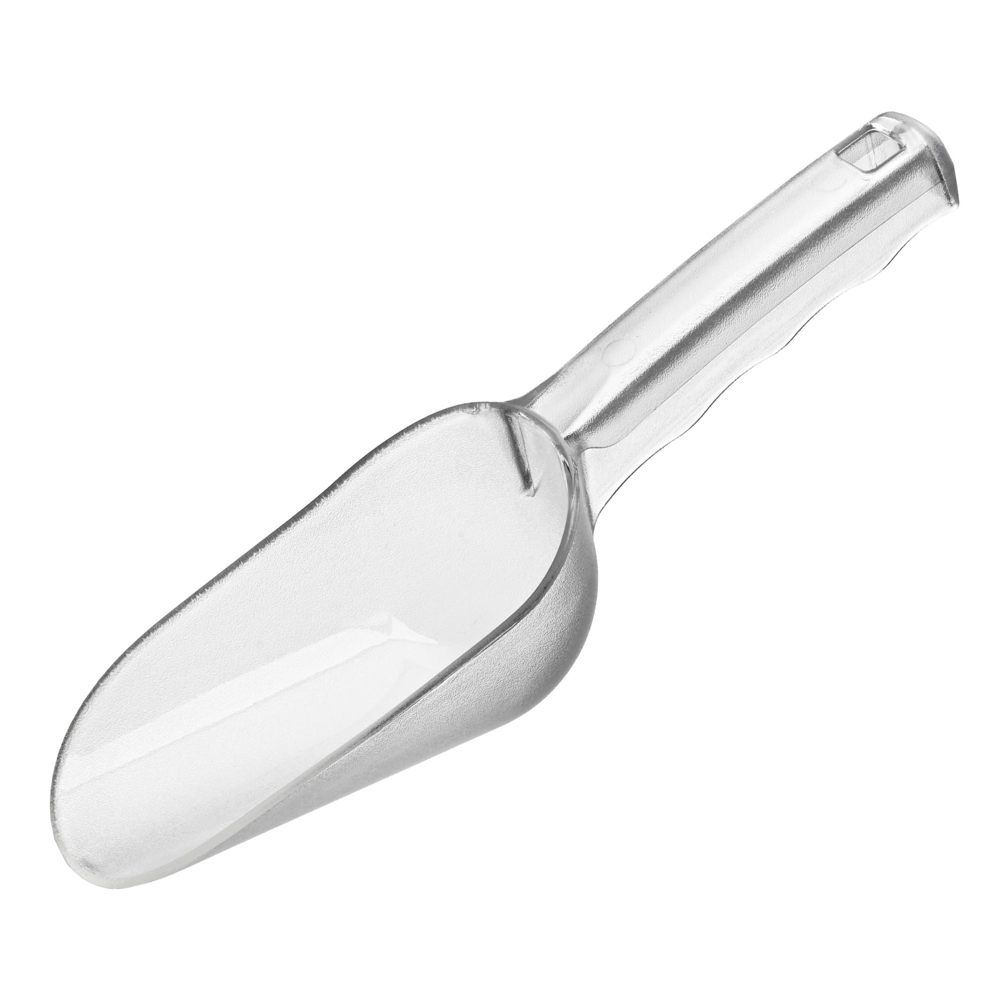 Ice Scoop,ice maker scoop,ice scoopers for ice bucket, plastic Utility Ice Scoop,Clear, Ergonomic Handle, Applicable to:Ice Maker,Ice Cream,Pets Food,Coffee Beans（big）