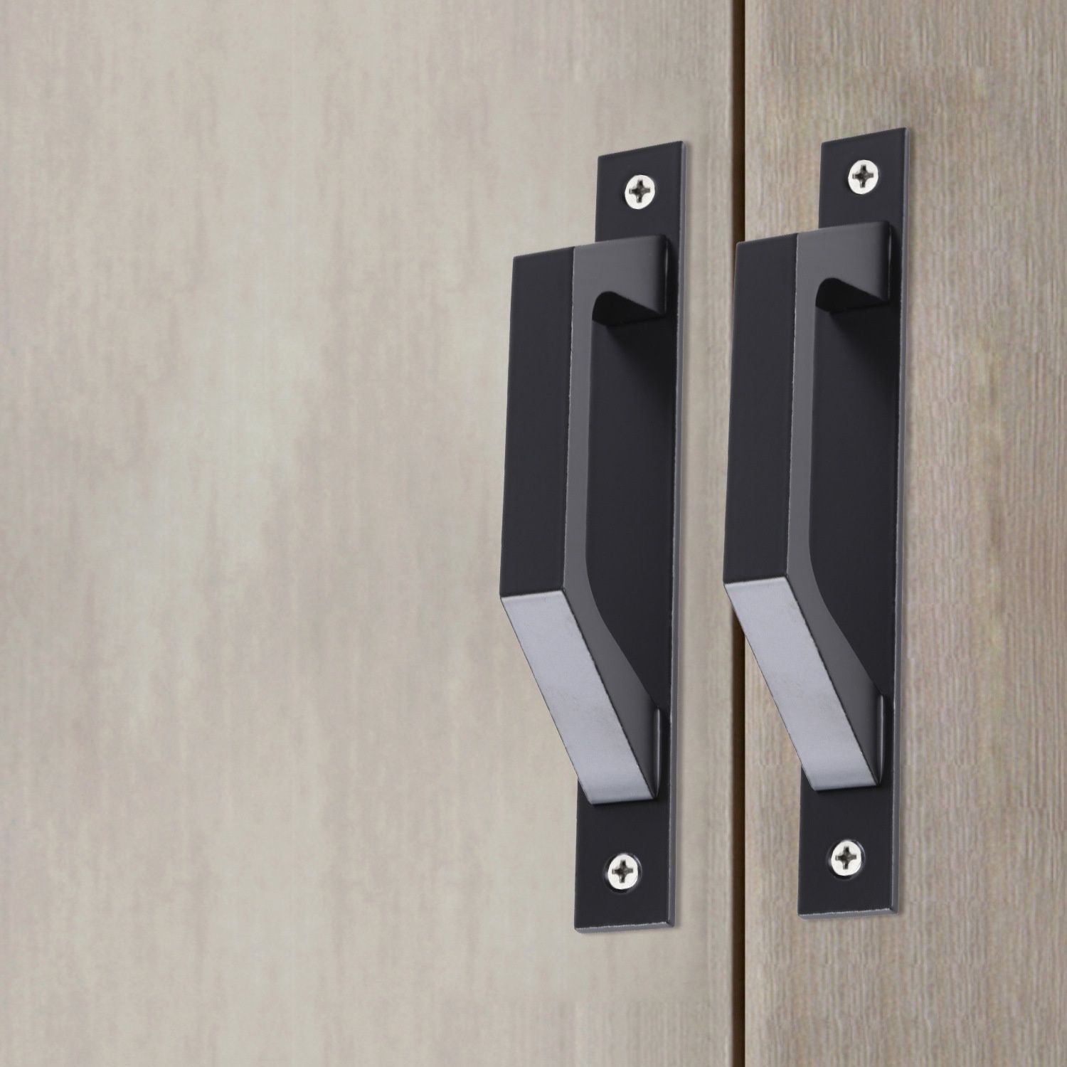 Sliding barn Door Handle Wooden Door Handle 20cm, for Sliding Doors or Revolving Doors Functional and Comfortable Door Handle