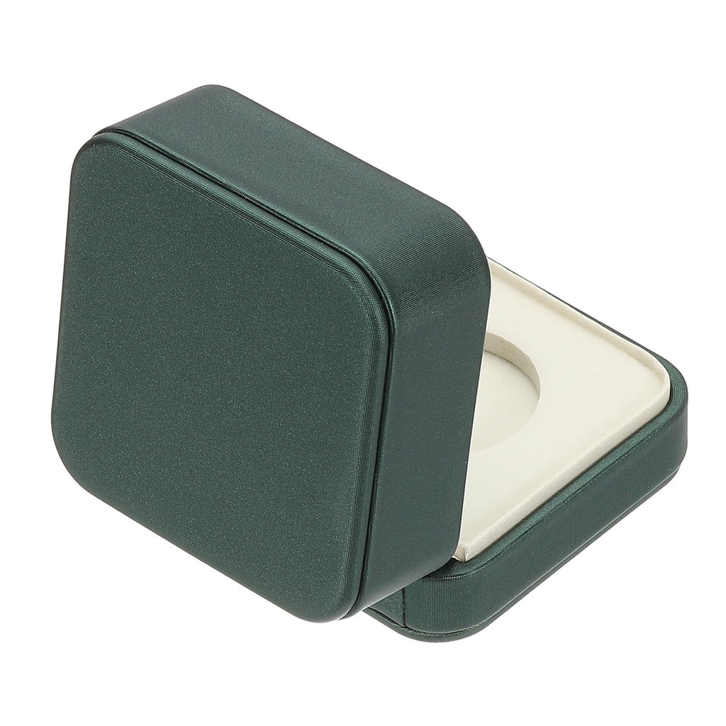 2 pack Coin Display Box, Coin Presentation Display Box Coin Box Coin Case with Coin Holder Fit 35mm Coin for Silver Dollar Collectors, Green（only 2 storage boxes available）