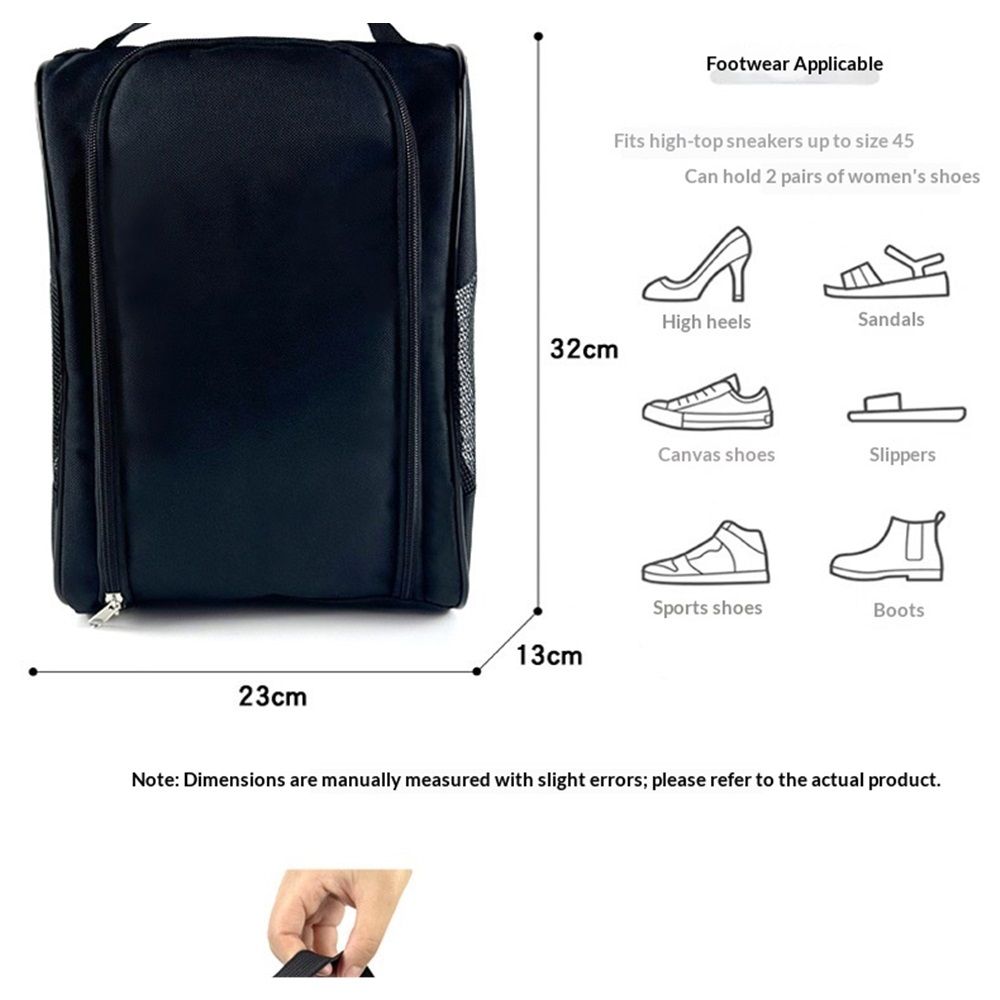 2 Pcs Smell Proof Shoe Bags for Travel Cleat Bags for Sports  Layer Cleat Bag Foldable Travel Organizer with Handle Zipper Golf Soccer Pouch for Multiple Shoes（only 2 bags）