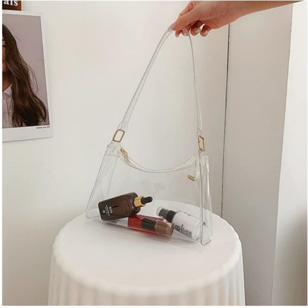Shoulder Bag for Women Cute Purses and Handbags Retro Clutch Underarm Purse | Cute, Retro, Cute, transparent(Only crossbody bag)