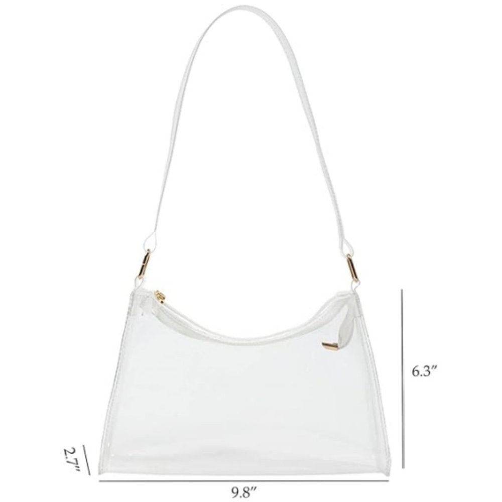 Shoulder Bag for Women Cute Purses and Handbags Retro Clutch Underarm Purse | Cute, Retro, Cute, transparent(Only crossbody bag)