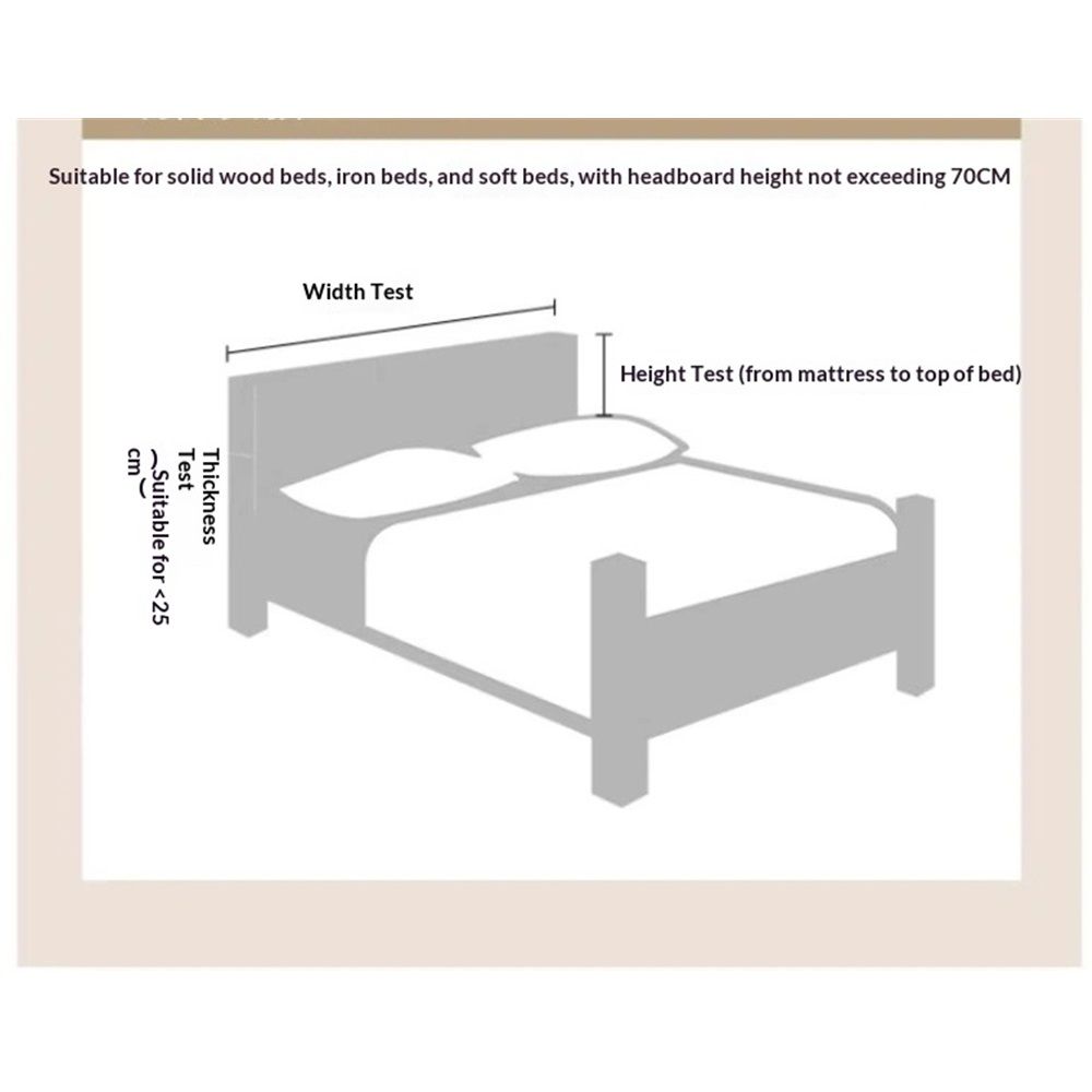 Bed Headboard Cover for Queen, Stretch Bed Head Board Slipcover Covers, Dustproof Protector Cover for Upholstered Headboard (White, for Queen Headboard (55"-67"))