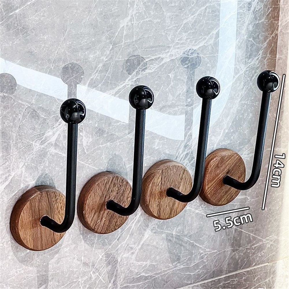 Drapery Holdback,Decorative Curtain Holdbacks, Set of 4 Window Curtain Holdbacks, Curtain Tie Backs for Drapes Black