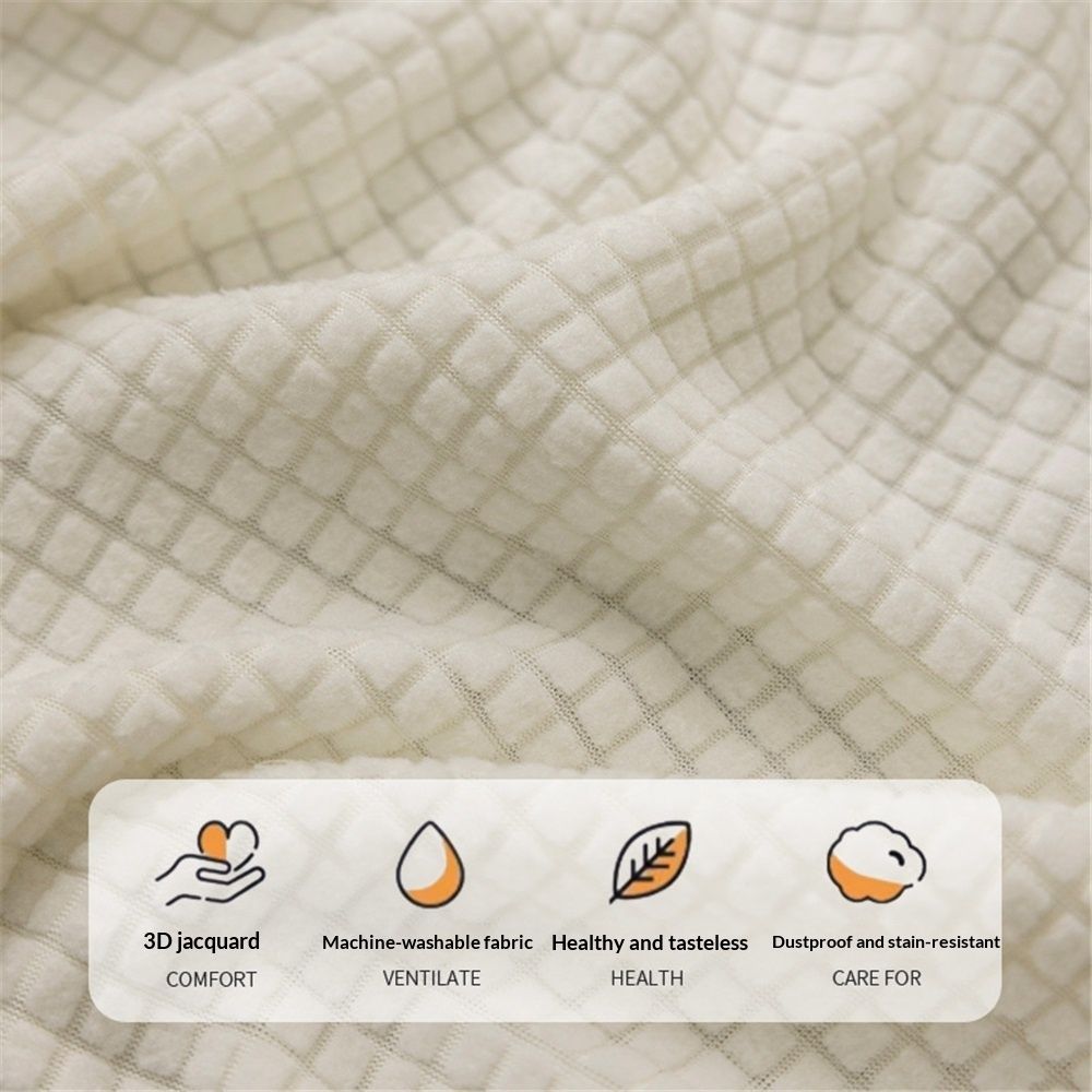 Air Conditioner Cover 35-37 Inch Knitted Elastic Cloth Dustproof for Wall-Mounted Units Split Indoor AC Covers （Beige large size (applicable size range 75-96cm)）