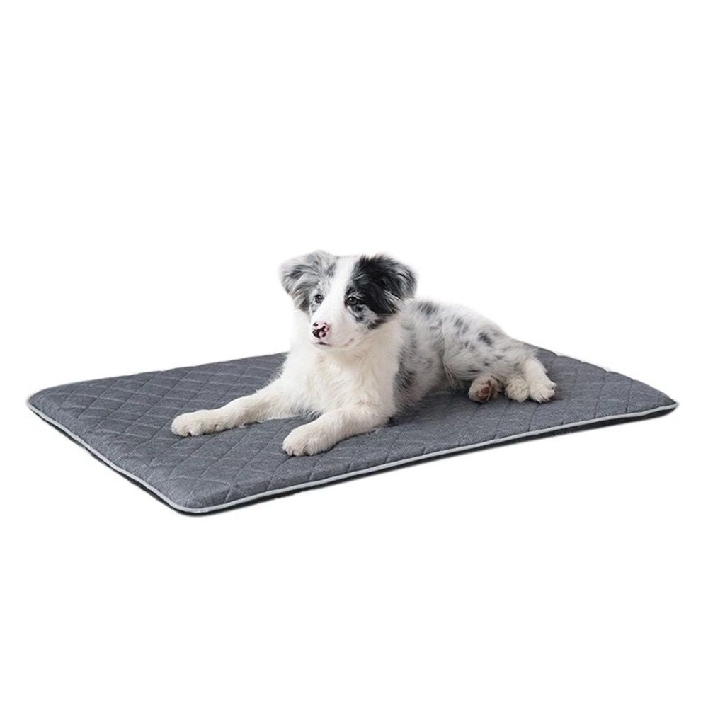 Chew Proof Dog Crate Bed Mat, 29"x18.5" Kennel Pad for Aggressive Chewers, Plaid Durable Puppy Crate Mats for Medium Dogs Cages（L）