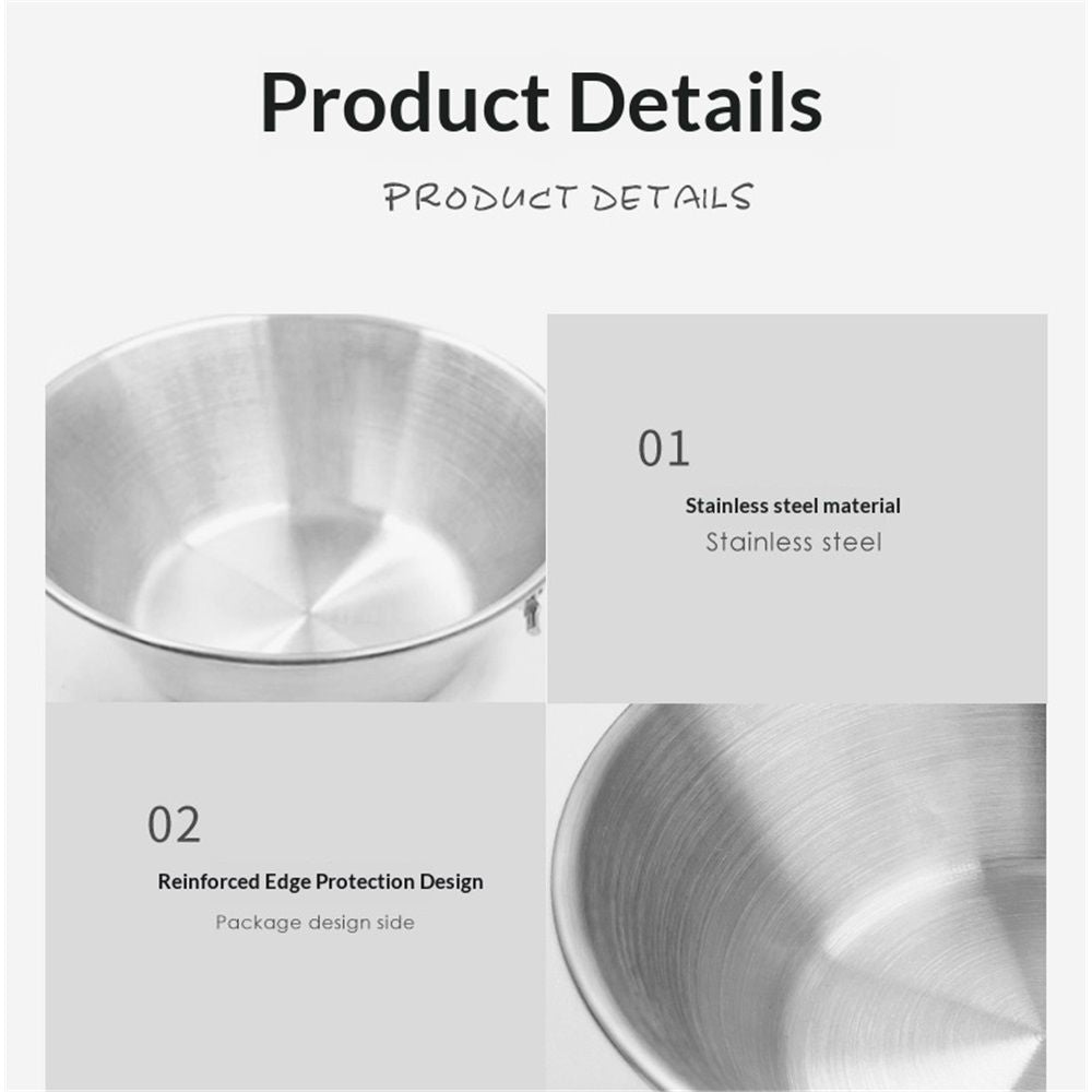 Stainless steel Hand Cup Folded , Teacup with Folding Handle Lightweight and Compact Design for Hiking Picnic and Trave