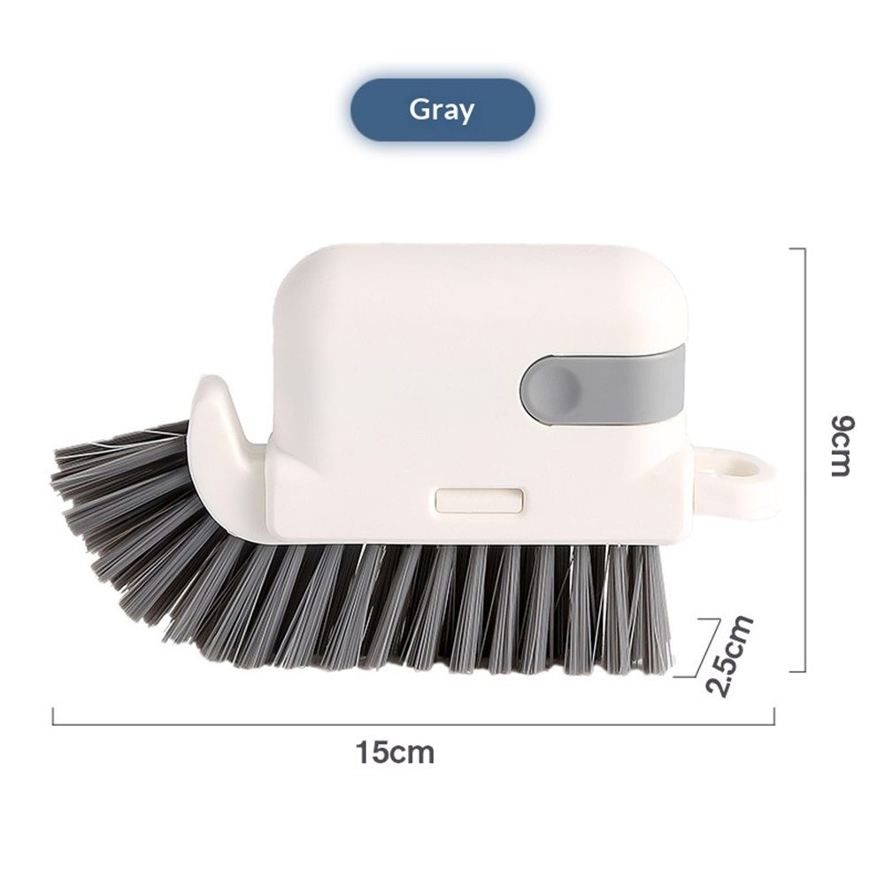 2 pack Groove Cleaning Brush 3 in 1 Grout Cleaner Tool Grip Brush Hard Bristle Crevice Cleaning Brush for Sliding Door Track, Window Sill, Window Seal