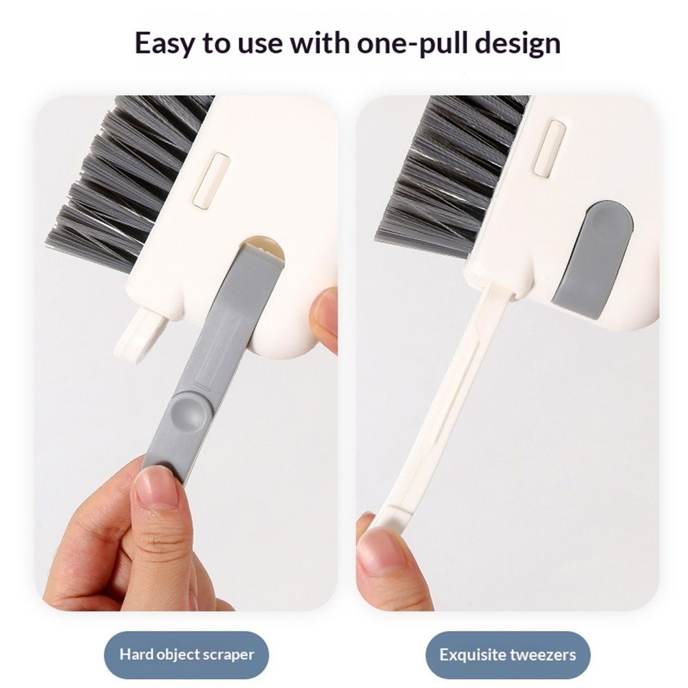 2 pack Groove Cleaning Brush 3 in 1 Grout Cleaner Tool Grip Brush Hard Bristle Crevice Cleaning Brush for Sliding Door Track, Window Sill, Window Seal