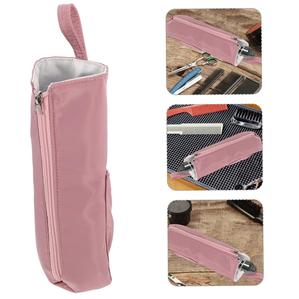 Hot Iron Holder & Mat, Heat Resistant Travel Bag for Curling Iron, Flat Iron - Hair Tool Organizer for Home, Travel