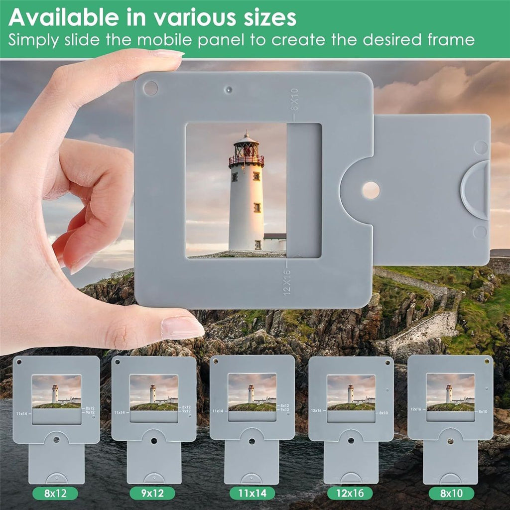 3 pack View Finder, View Finder with Sliding Mechanism, View Finder for Painting, Drawing, Photography, and Any Other Place Where, Composition is Required