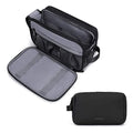 Toiletry Bag for Men, polyester Travel Toiletry Organizer Dopp Kit Water-resistant Shaving Bag for Toiletries Accessories, Black