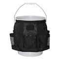 For a 5 Gallon Bucket, with Fast-Drying, Exterior Mesh Pockets for Car Supplies, Allowing for Soap and Water in the Bucket, in Black（only bag）