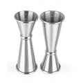 4-Piece Dual-Sided Bartending Jigger Set - 1oz & 2oz Measured Markings, Stainless Steel, Food-Grade Cocktail Measuring Tool for Professional & Home Bars