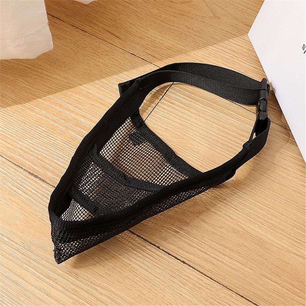 Dog Muzzle for Small Medium Large Dogs Poodle Retriever Doberman, Air Mesh Breathable and Drinkable Pet Mouth Guard for Anti-Biting Chewing Scavenging(Black,M)