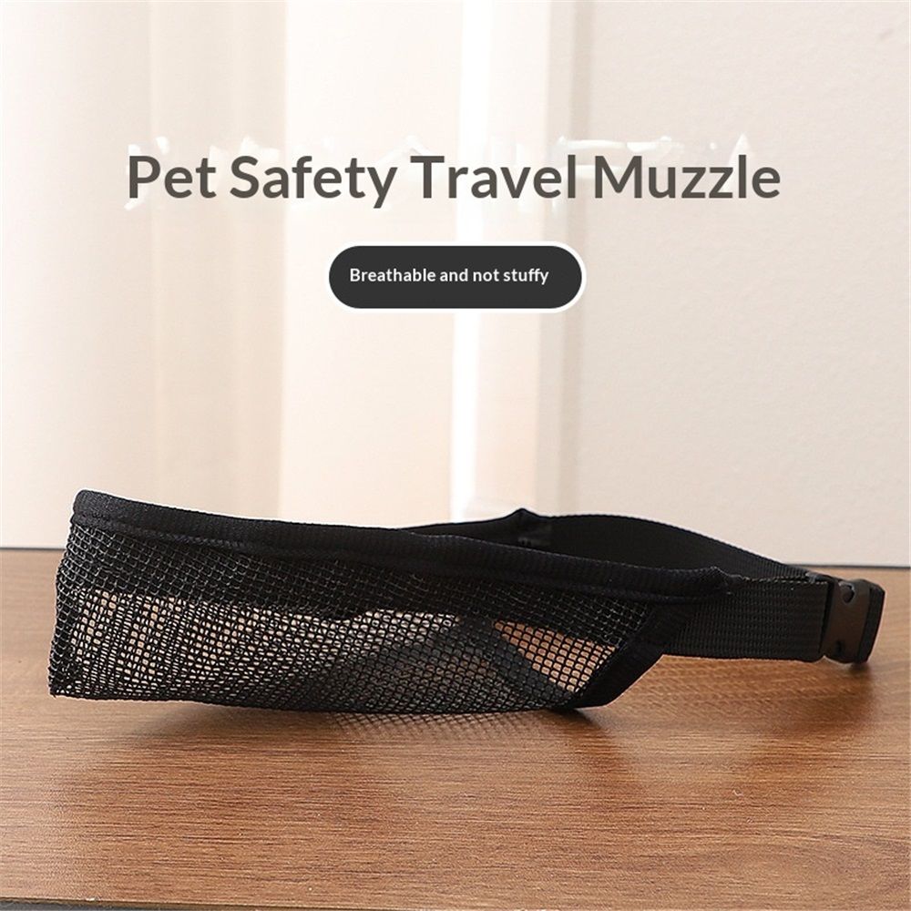 Dog Muzzle for Small Medium Large Dogs Poodle Retriever Doberman, Air Mesh Breathable and Drinkable Pet Mouth Guard for Anti-Biting Chewing Scavenging(Black,M)