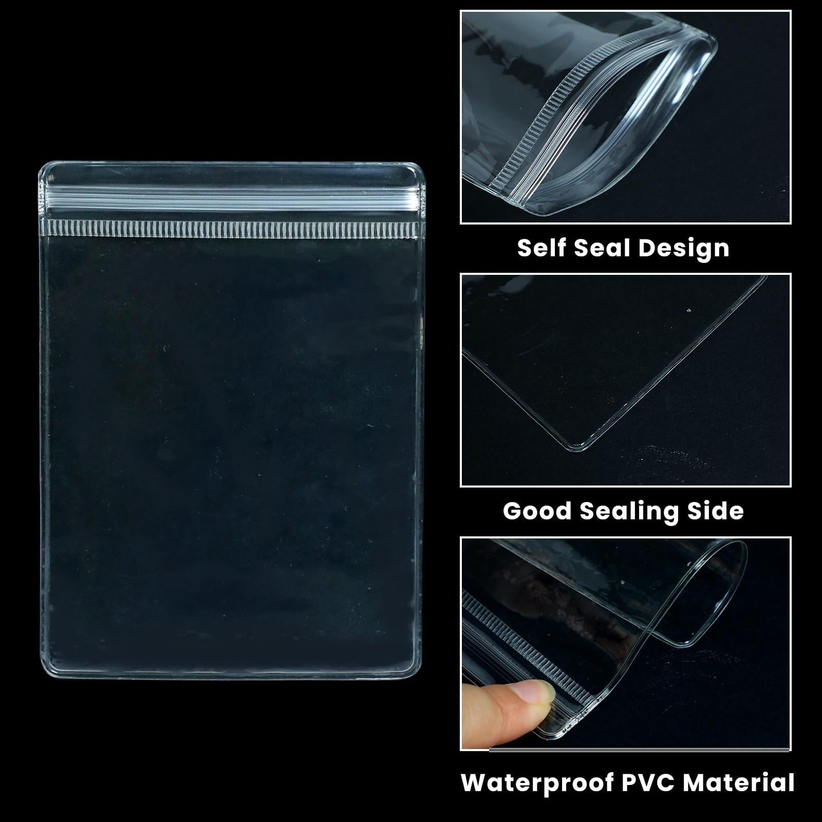 100 pack PVC Anti Tarnish Jewelry Bags,Jewelry Bags Clear Plastic. Jewelry Pouch for Jewelry Rings and Earrings (4.72 * 4.72in)（only bags）