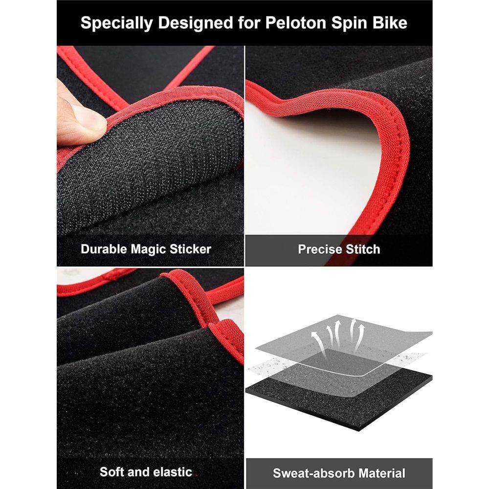 Sweat Towel FrameWrap for Bike, Soft, Quick-Drying, Super Absorbent, Non-Slip FrameWrap, Accessories（black）