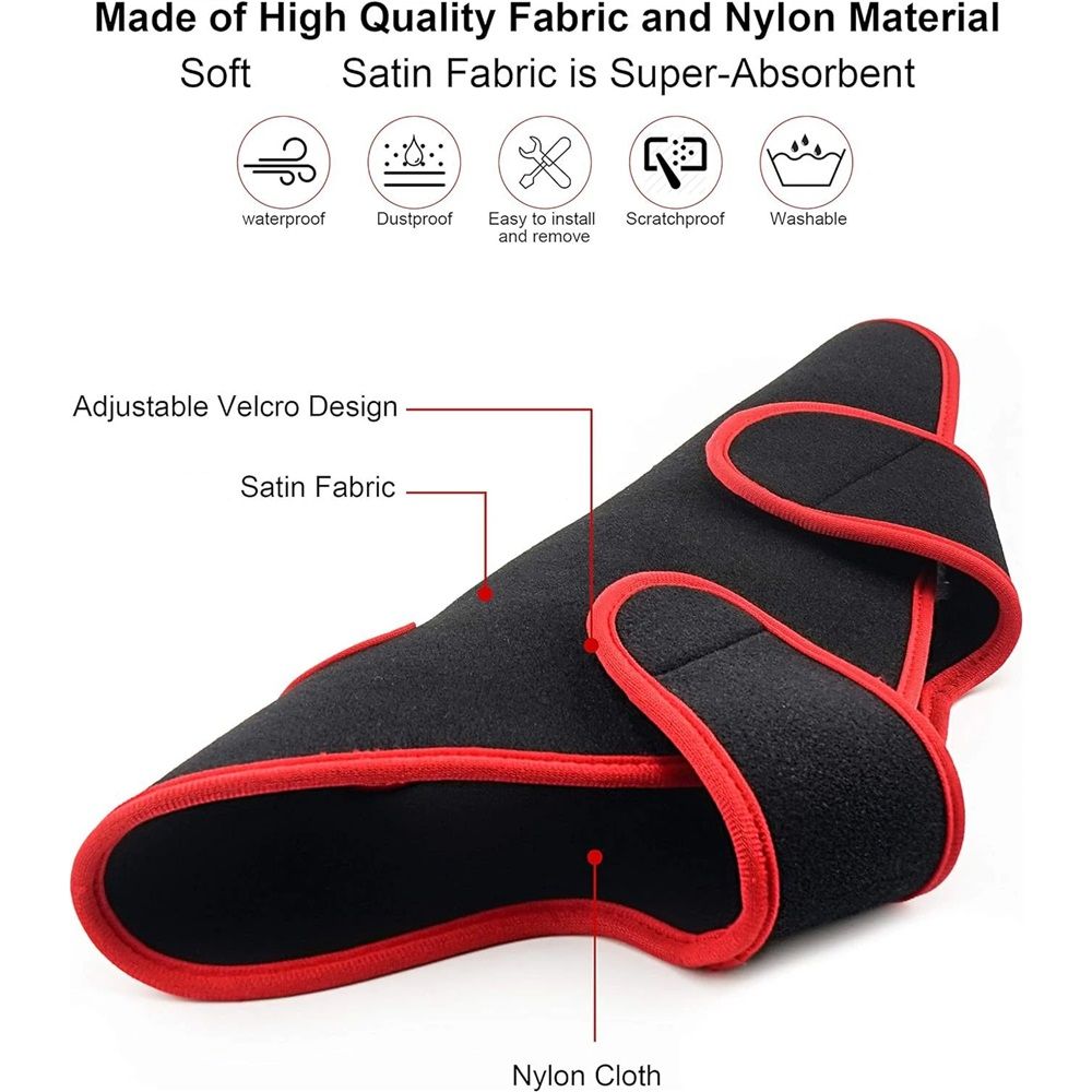 Sweat Towel FrameWrap for Bike, Soft, Quick-Drying, Super Absorbent, Non-Slip FrameWrap, Accessories（black）