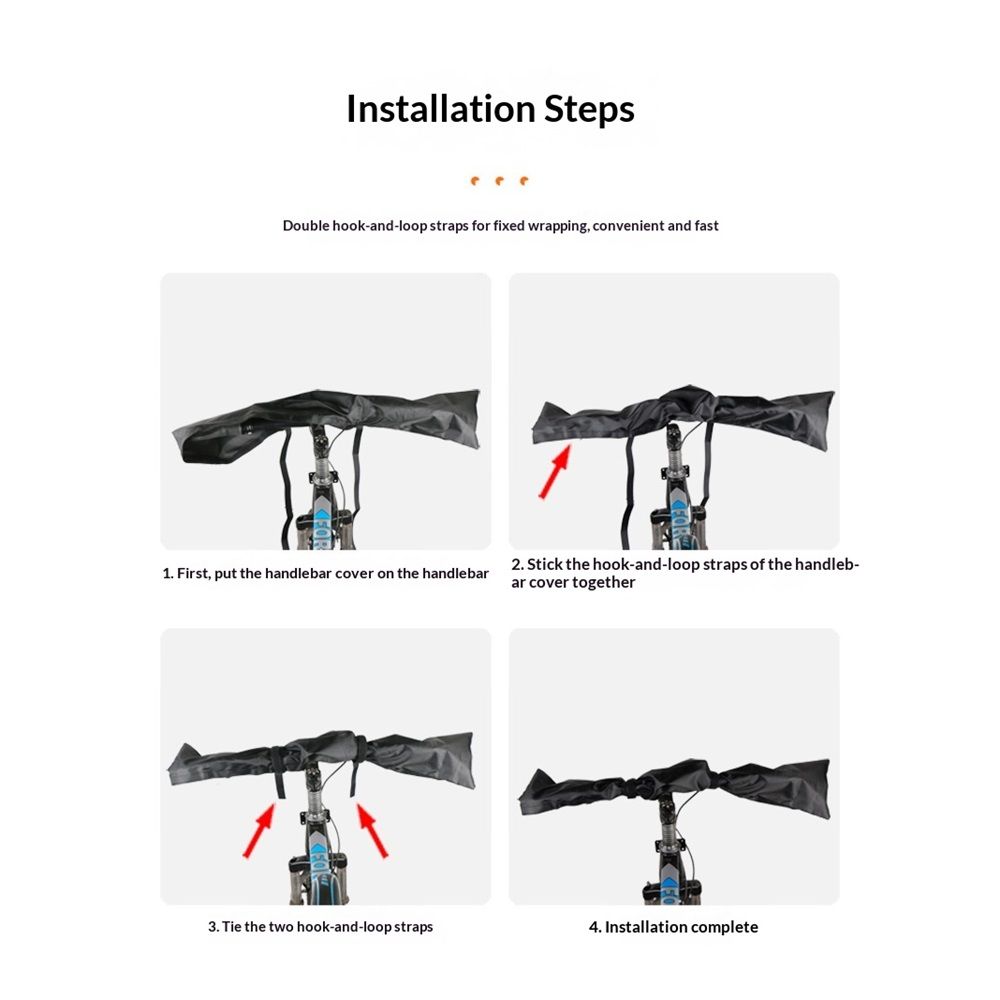Bike Handlebar Protector Cover Dustproof Waterproof Handle Bar Cover Universal E-Bike Handlebar Cover Handle Bar Maintenance Cover for Road Bike Cycling Equipment（Only bicycle handlebar dust cover）