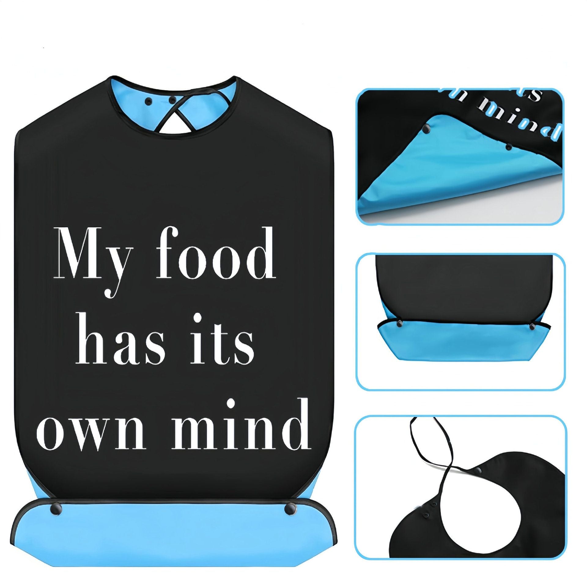 Adult Bibs Adjustable Dining Clothing Protectors For Adults Elderly,for Eating Reusable Washable Elderly