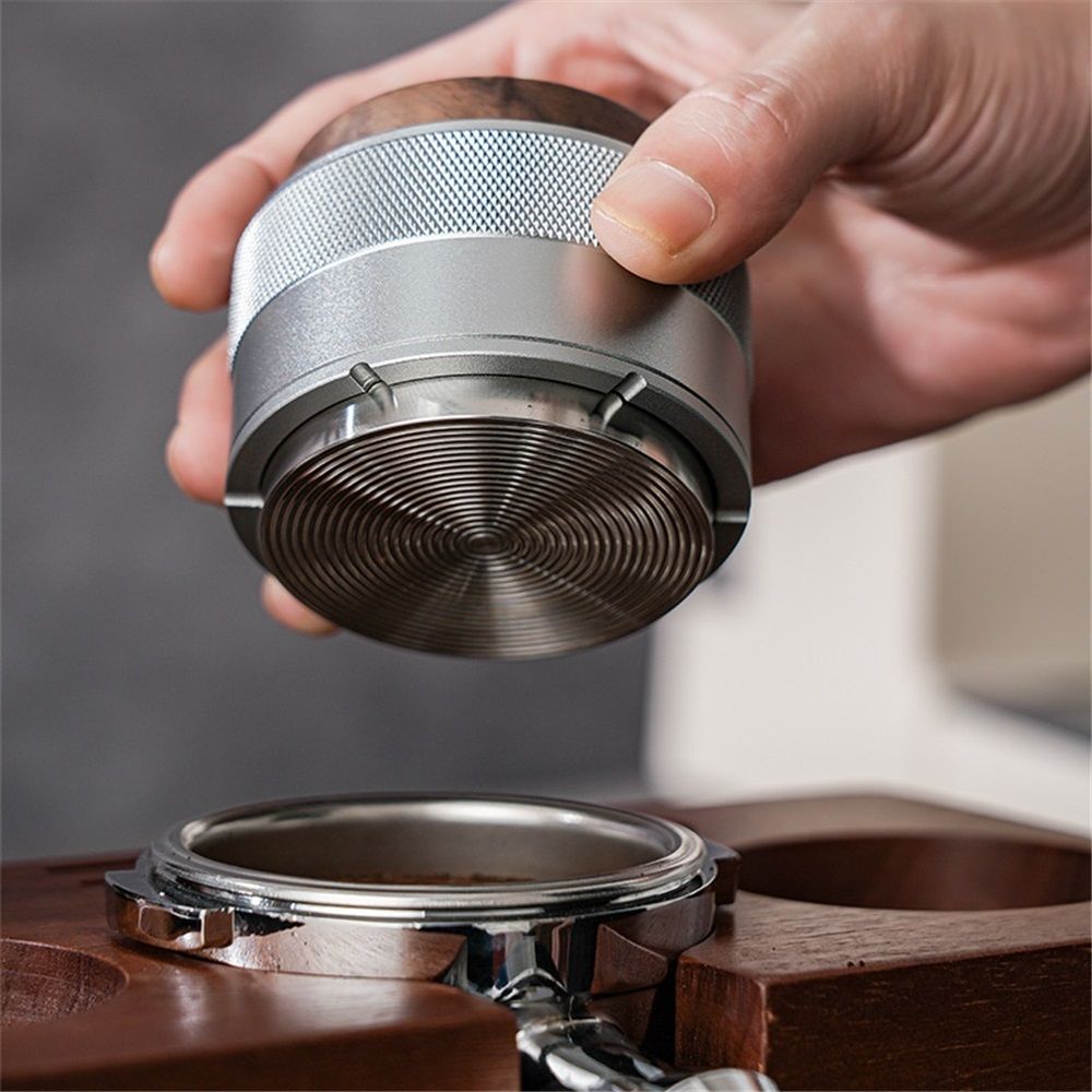 58mm Espresso Distributor, Slow Rebound Espresso Coffee Leveler Tool with Stainless Steel Base, Fits 58mm Blttomless Portafilters