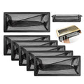 8 Pieces Floor Register Filters Vent Cover Vent Mesh Heating Air Vent Filter for Home(4 x 10 Inch, black)